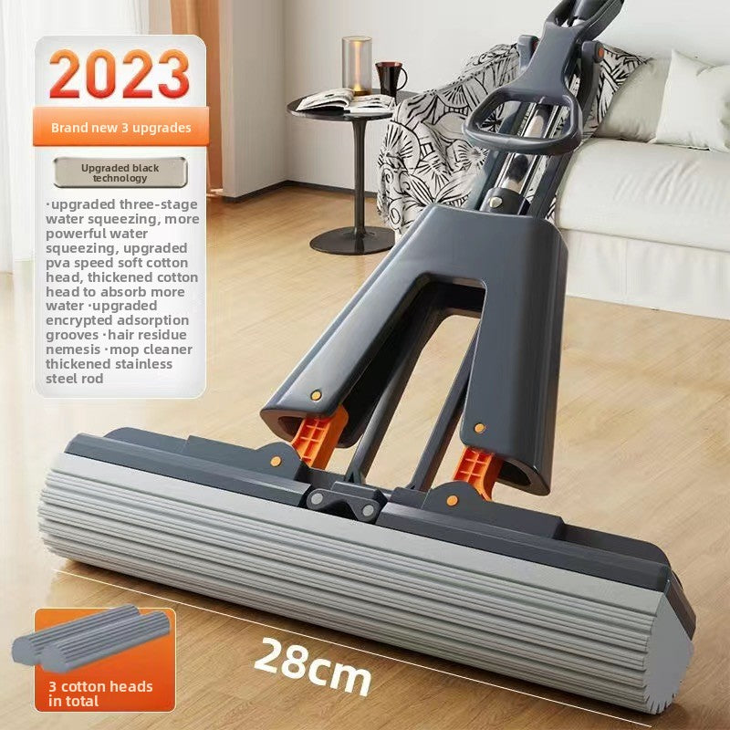 Sponge water-absorbing mop