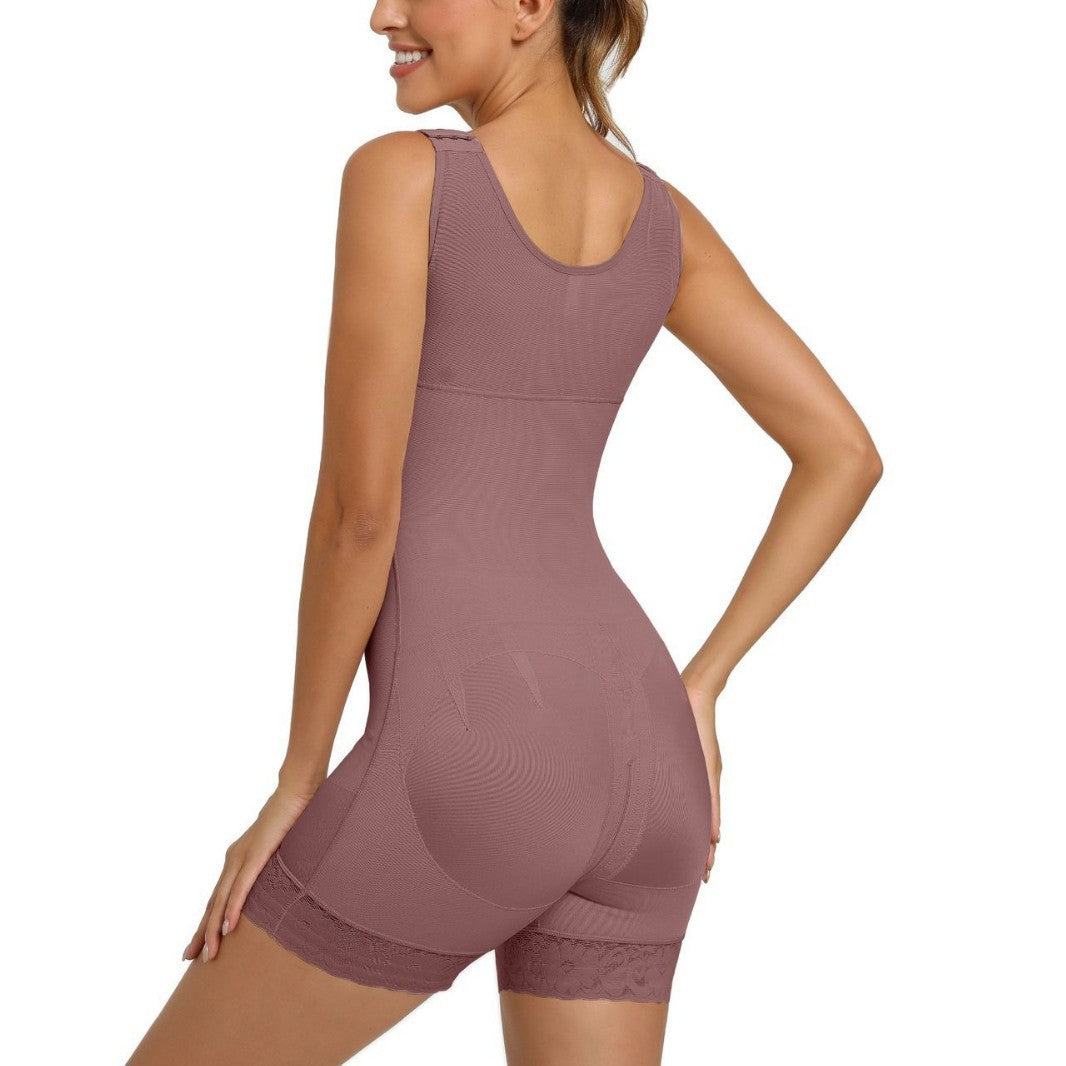 Reinforcing Breasted Body Shaping Clothing High-elastic Abdominal Waist-lifting Hip-lifting Leg-tipped waist-Bodysuit Body Shaping Pants