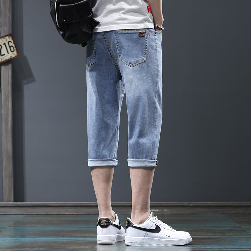 Summer short denim pants for men