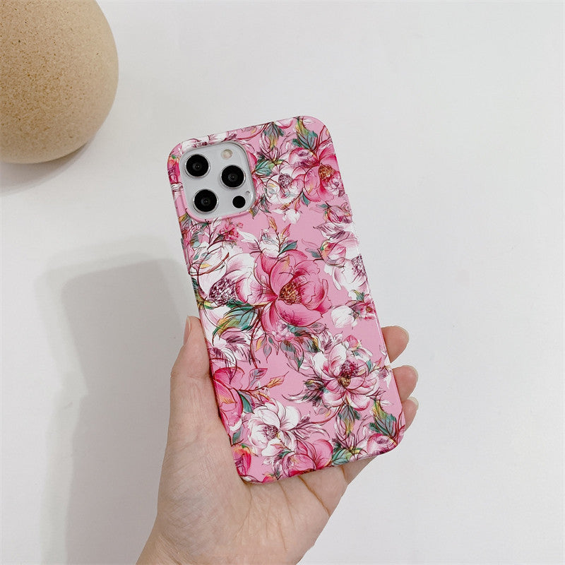 Kompatibilní s Apple, Noble Smiling Flower vhodný pro Apple 11 12 mobilní telefon pouzdro iPhone X Soft Cover Xs Xr 8 Plus dámské Airpods