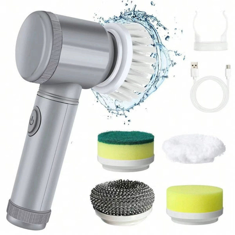 Soft-bristled wireless multi-functional electric shoe brush