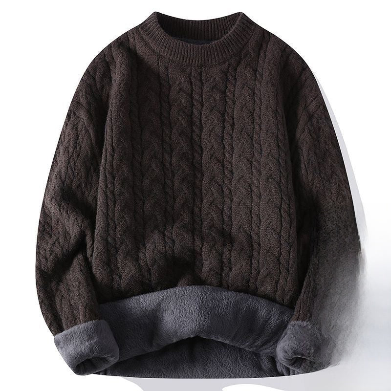 Thickened twisted woolen sweater