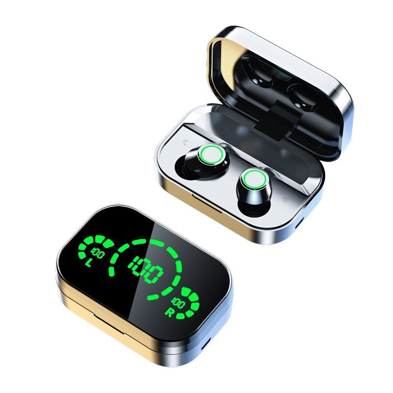 Bezdrátová sluchátka YD03 s technologií Bluetooth TWS, velkoplošná inteligentní digitální obrazovka, dýchací světlo do uší