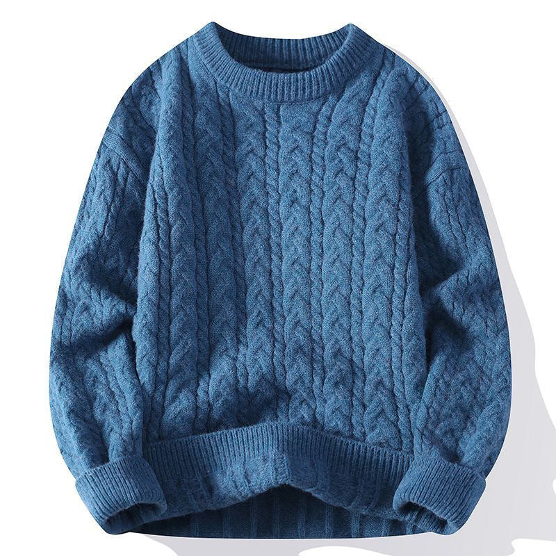 Thickened twisted woolen sweater