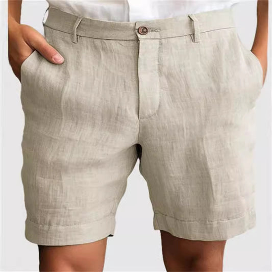 mens linen shorts