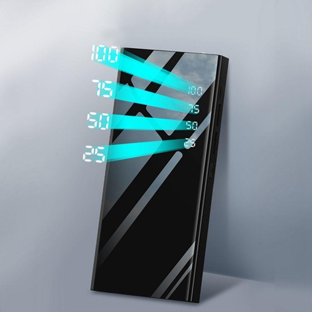 Přenosná externí powerbanka 20 000 mAh s LCD displejem