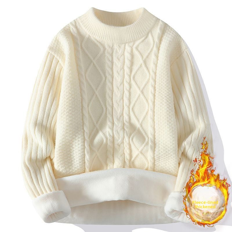 Thickened twisted woolen sweater