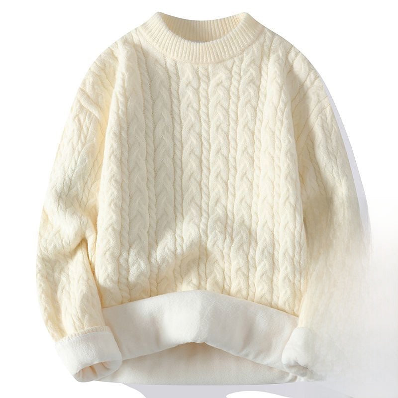 Thickened twisted woolen sweater