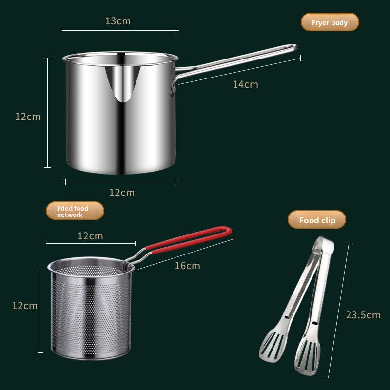 304 Stainless Steel Mini Fryer, Food Items / Kitchen & Dining