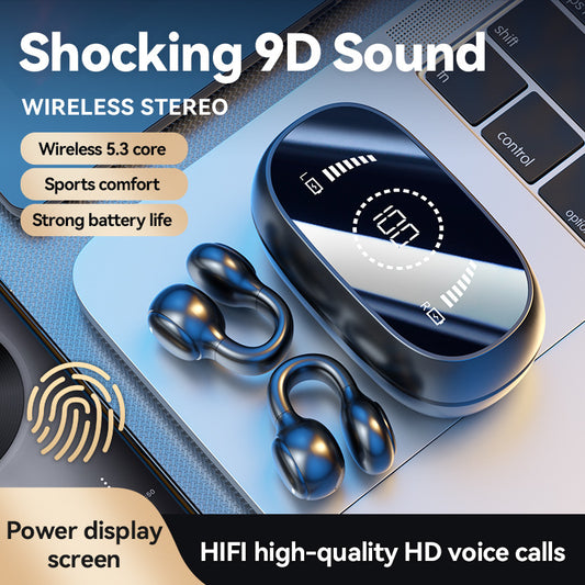 Bluetooth sluchátka s ušními klipsy a kostním vedením 
