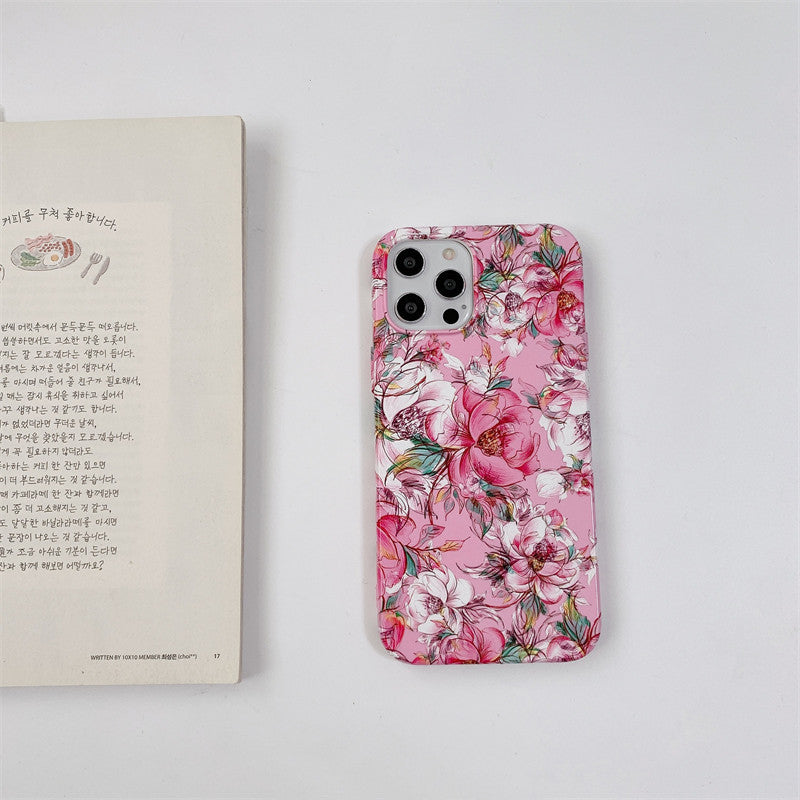 Kompatibilní s Apple, Noble Smiling Flower vhodný pro Apple 11 12 mobilní telefon pouzdro iPhone X Soft Cover Xs Xr 8 Plus dámské Airpods