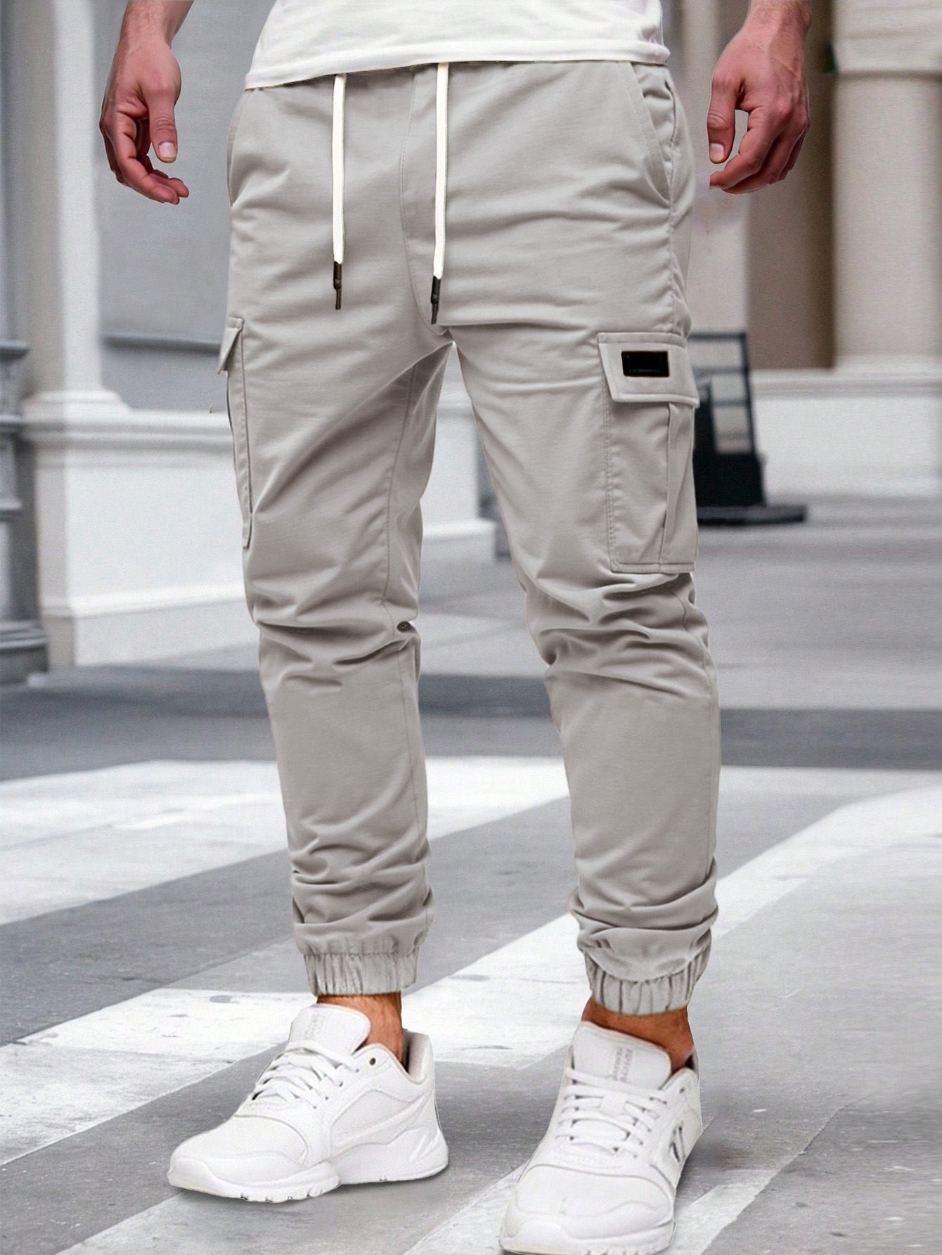 Relaxing multi-pocket work pants, Men's Clothing