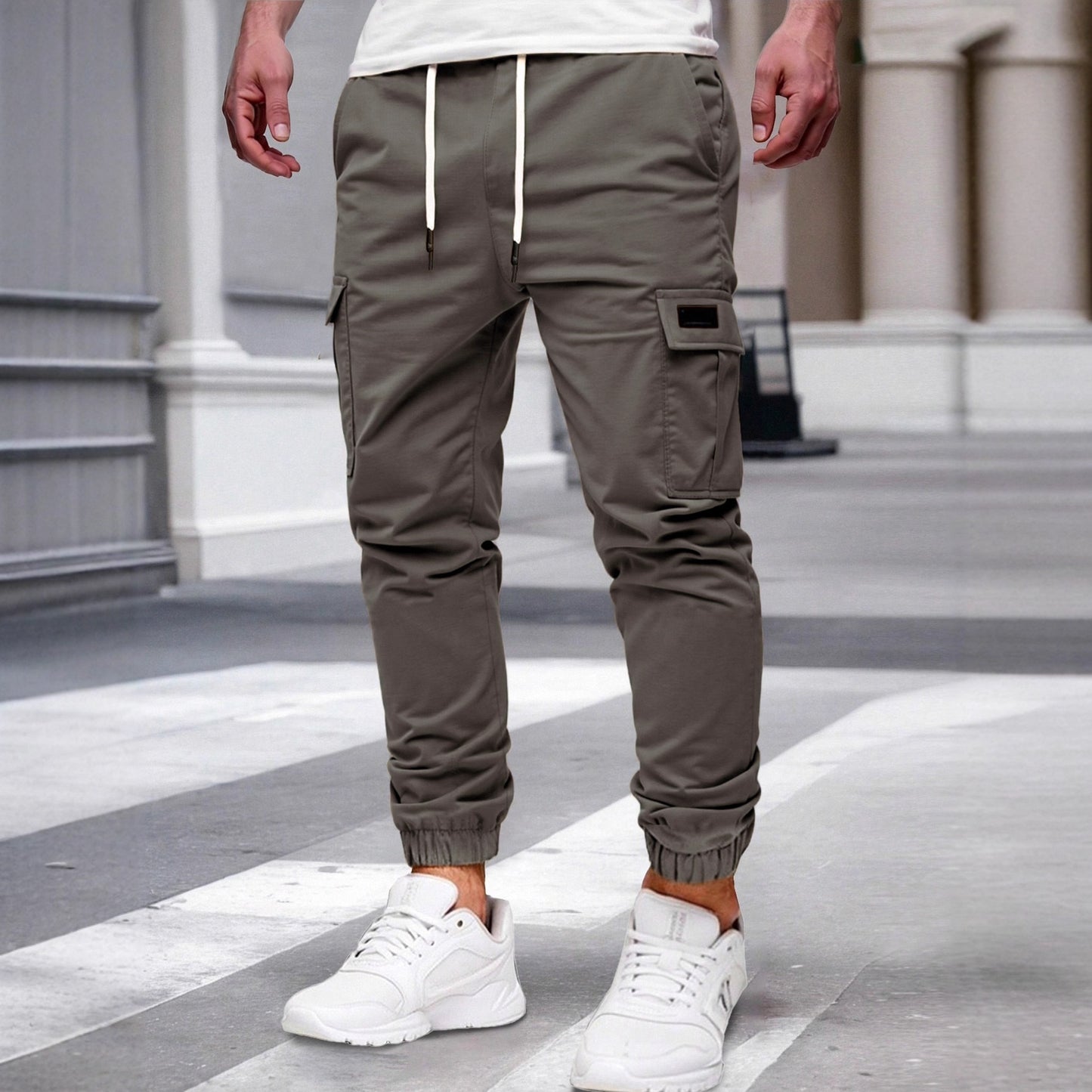 Relaxing multi-pocket work pants, Men's Clothing