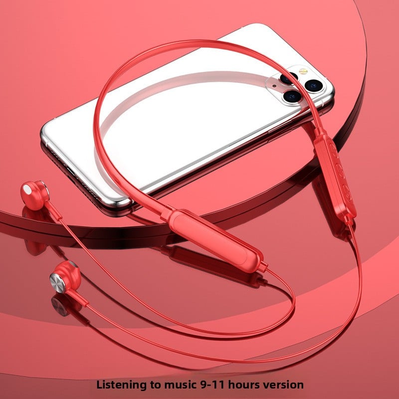 Neckband Bluetooth Headset with Noise Cancellation, Waterproof, Long Battery Life