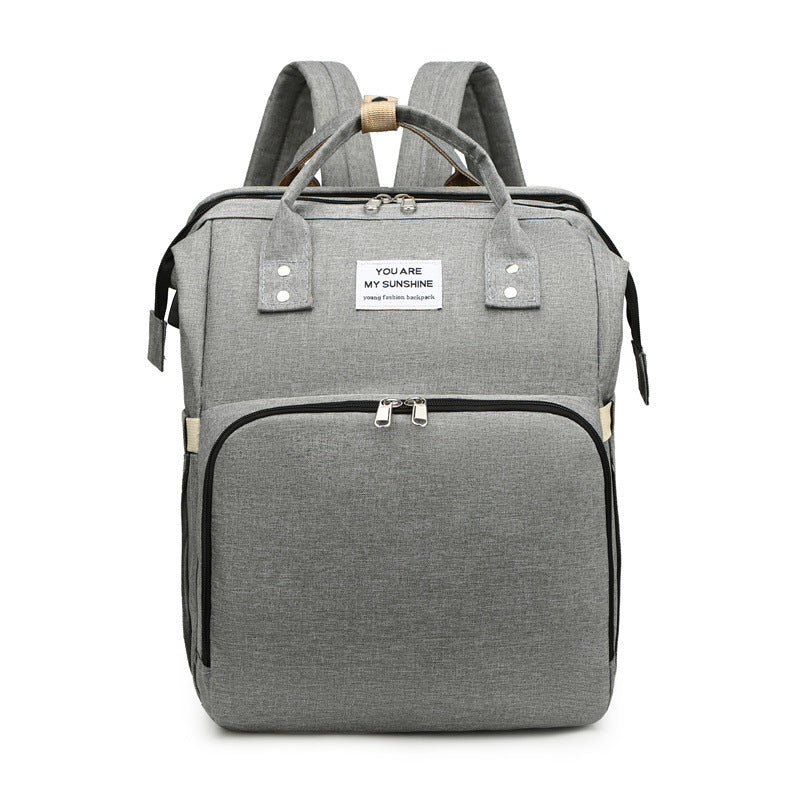 Foldable Mommy Bag with USB Port Large Capacity Baby Diaper Backpack