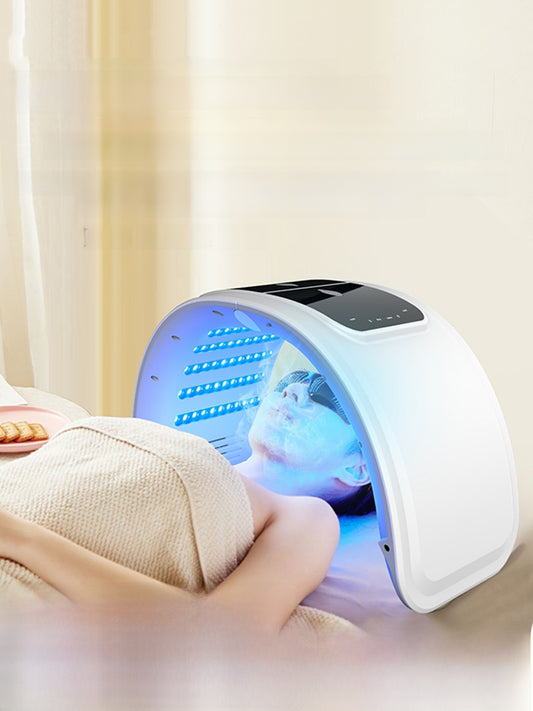 Seven-color beauty acne removal and skin rejuvenation device mask