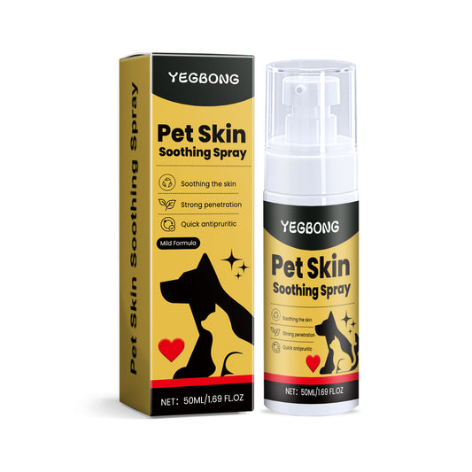 Yegbong Pet Skin Care Spray Gentle Ingredients Relieve Pet Skin Discomfort External Care Spray