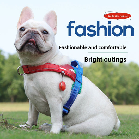 Pet saddle chest and back reflective explosion-Proof