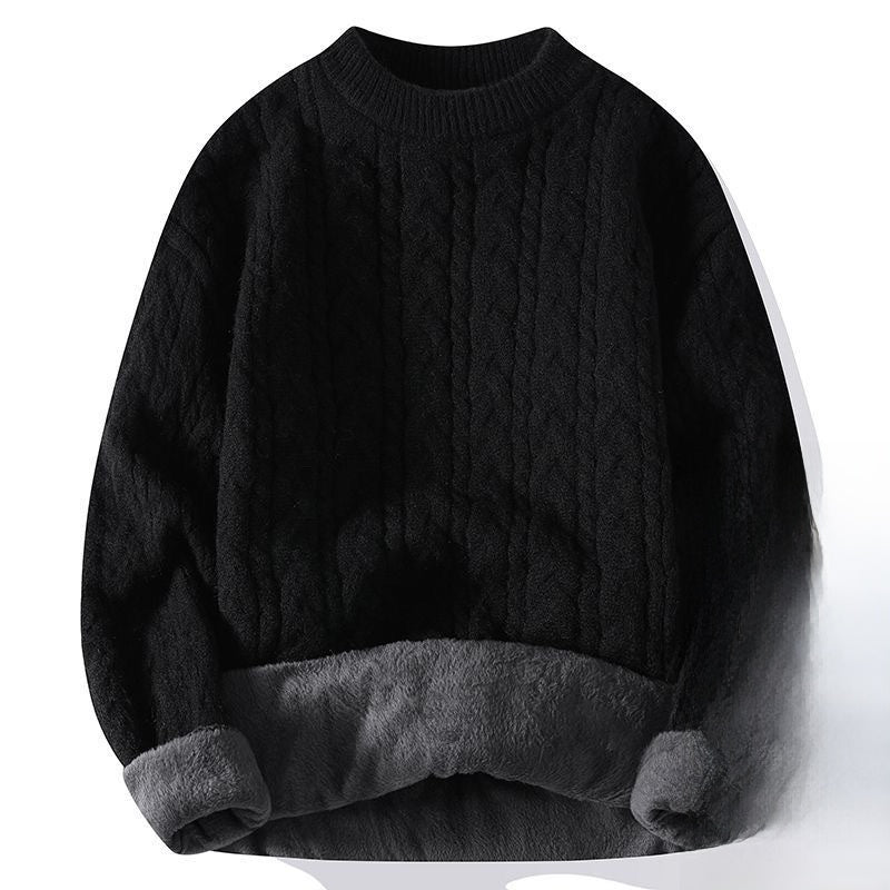 Thickened twisted woolen sweater
