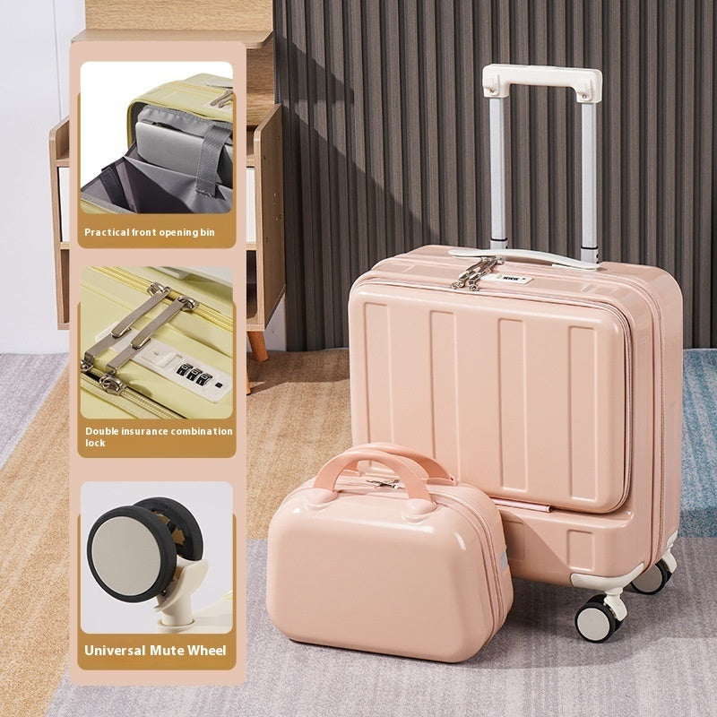 New Full-opening Multi-functional Luggage 18-inch, travel Luggage