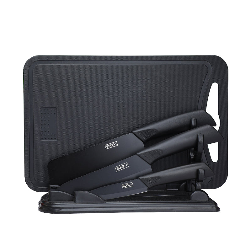Stainless Steel Kitchen Knife and Cutting Board