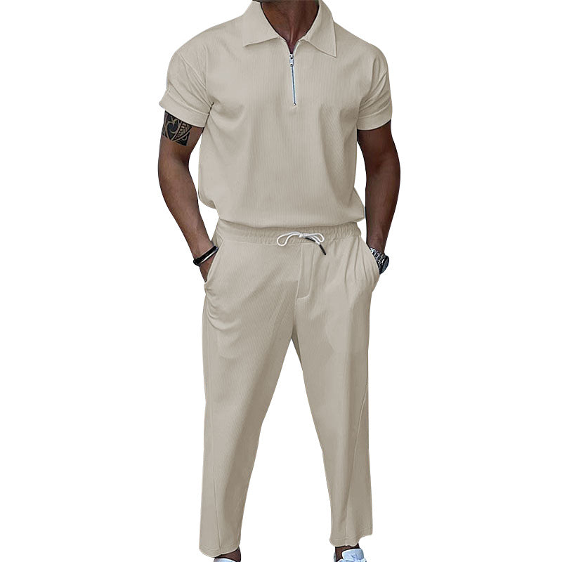 Plus size Men's Solid Color Suit