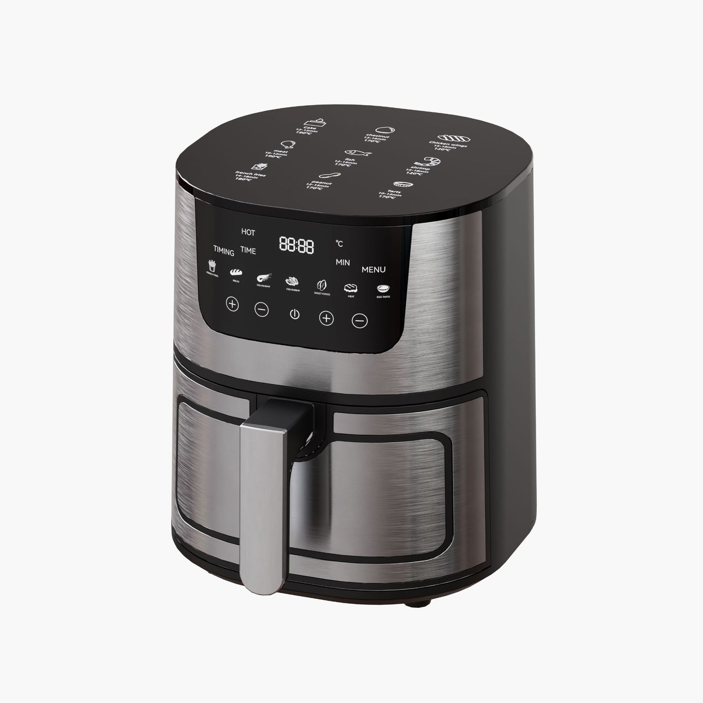 Stainless Steel Smart Visual Air Fryer, Food Items / Kitchen & Dining