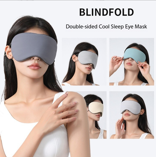 Adjustable size ice silk cool sleep eye mask