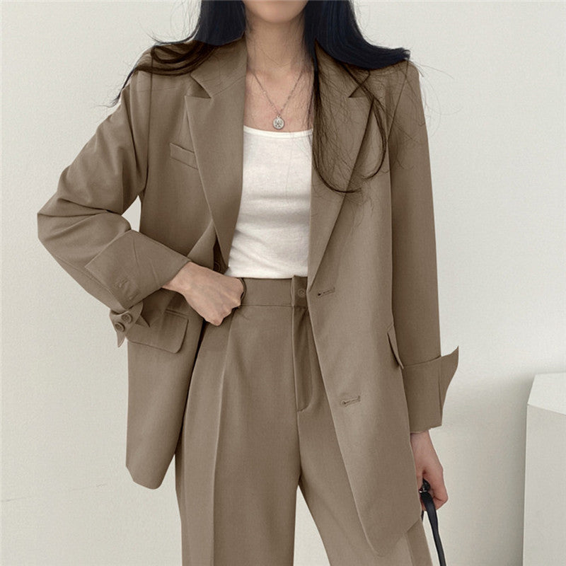 Women's Chic Suit Jacket and Pants Set, Women Clothes