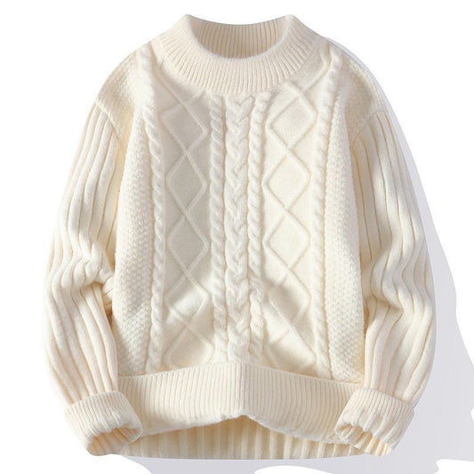 Thickened twisted woolen sweater