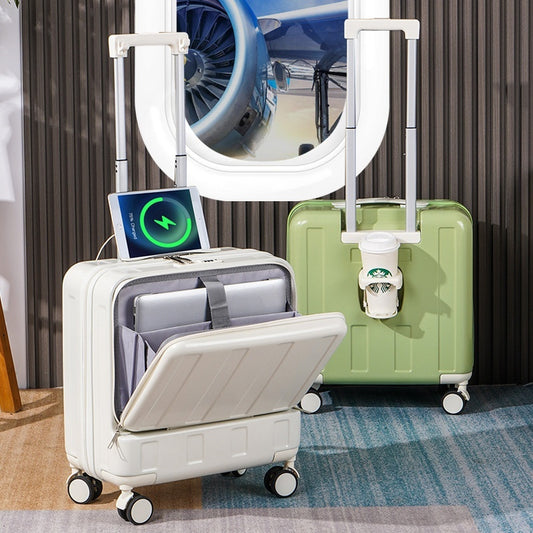 New Full-opening Multi-functional Luggage 18-inch, travel Luggage