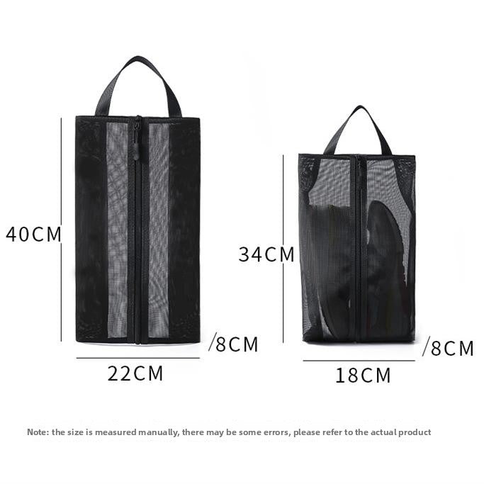 Hand-held travel, sports and fitness shoe bags