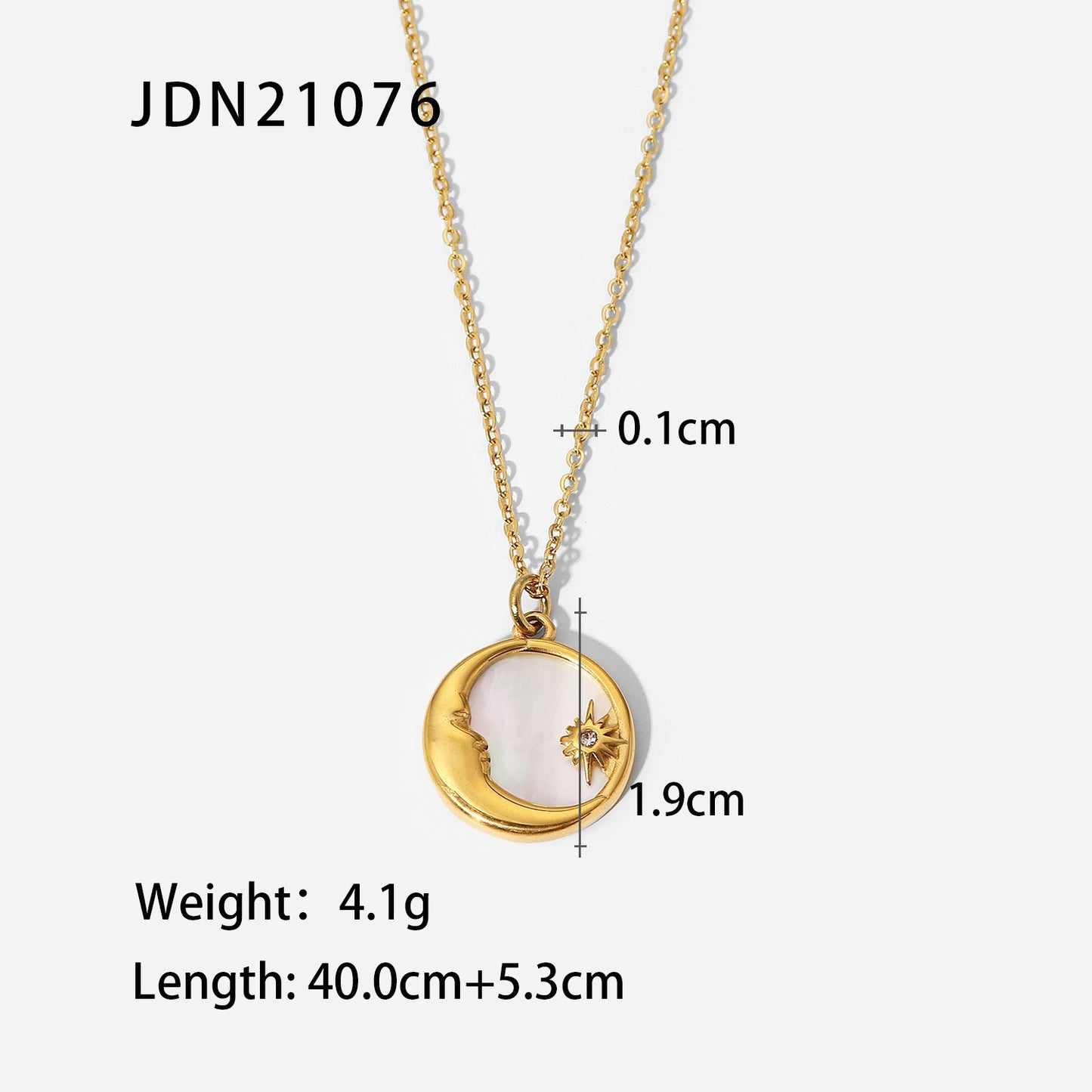 Fashion Stainless Steel Geometric Necklace with Titanium Pendant