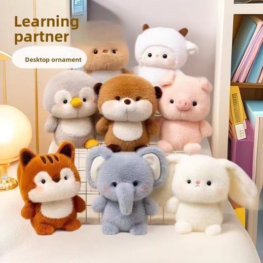Cute Animal Plush Toy, Soft Desk Companion for Kids