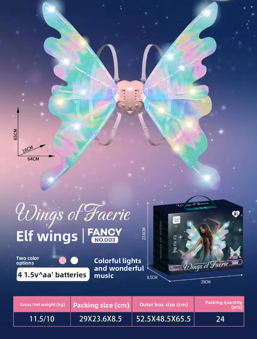 Children's Electric Luminous Moving Wings
