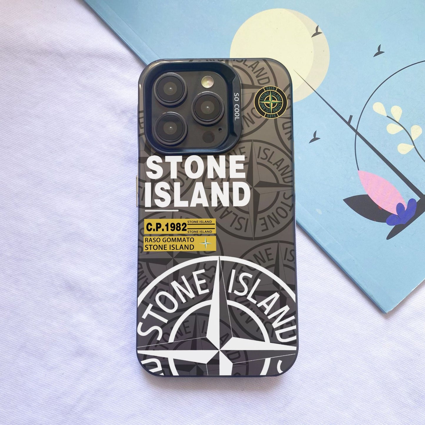 Pouzdro na mobilní telefon - styl Apple - Stone Island 