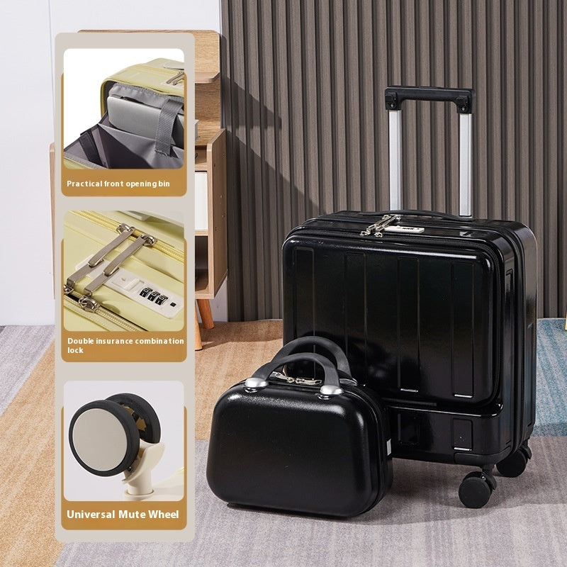 New Full-opening Multi-functional Luggage 18-inch, travel Luggage