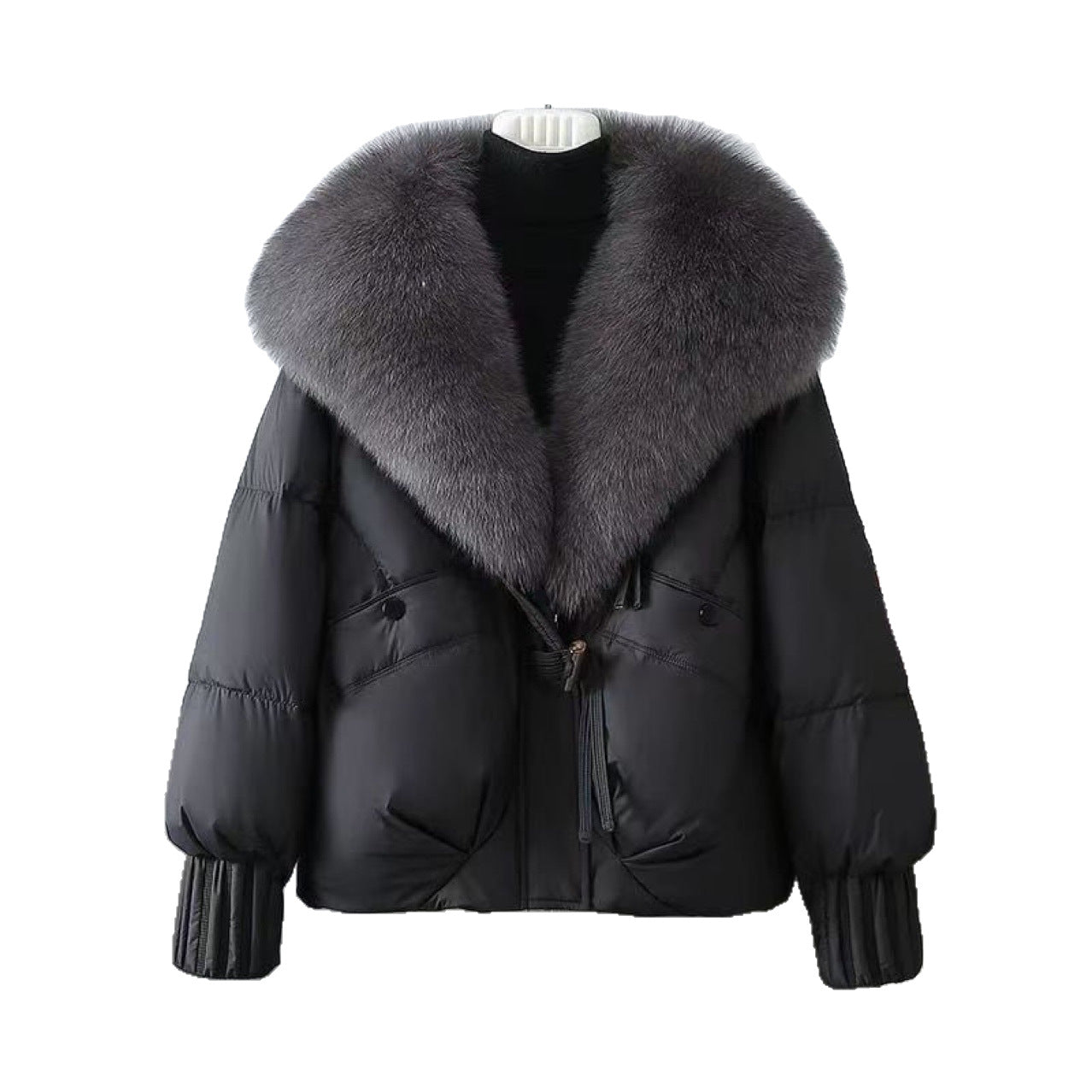 Large-necked cotton-padded jacket, Autumn / Winter Collection