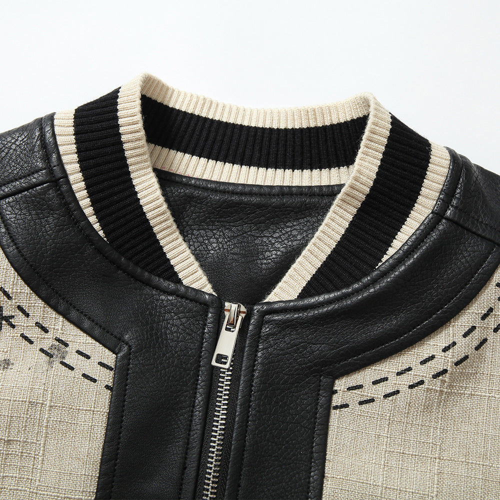 Men's Retro Angel Wings Baseball Jacket, Autumn / Winter Collection