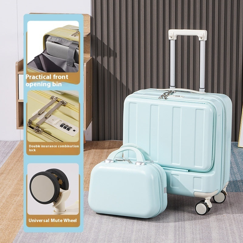 New Full-opening Multi-functional Luggage 18-inch, travel Luggage