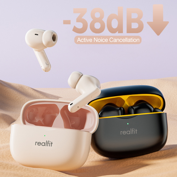 Bezdrátová Bluetooth sluchátka s potlačením hluku 