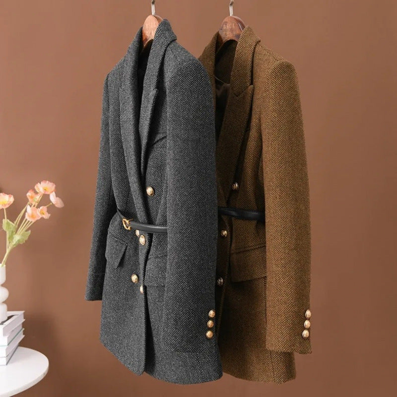 The suit jacket is made of wool, Autumn / Winter Collection