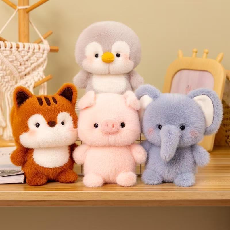 Cute Animal Plush Toy, Soft Desk Companion for Kids