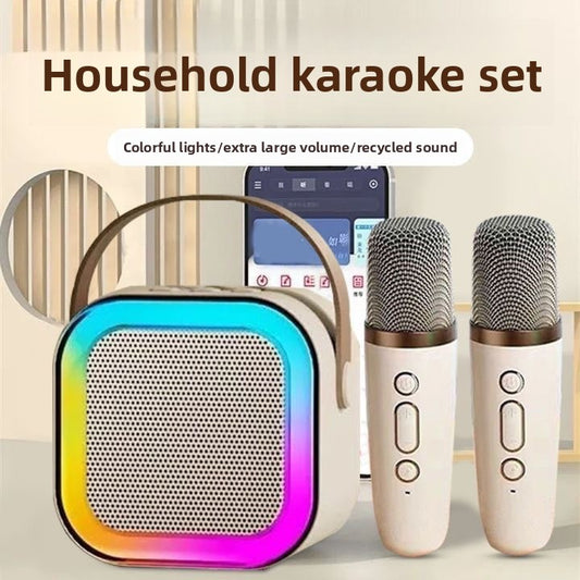 Portable Bluetooth Speaker with Karaoke Microphone=