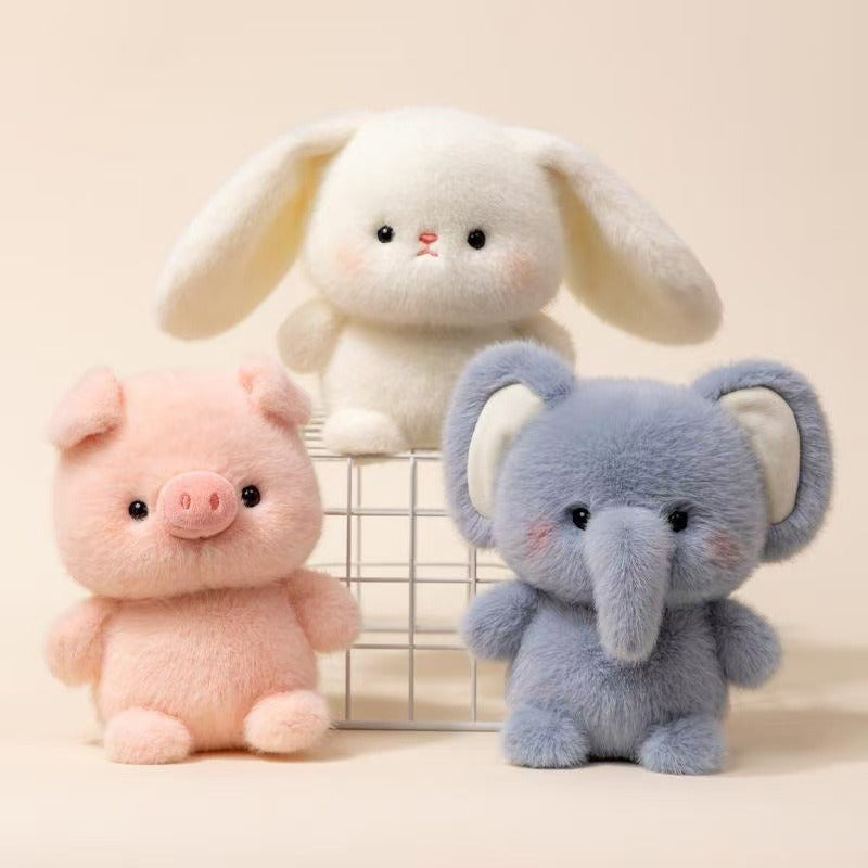 Cute Animal Plush Toy, Soft Desk Companion for Kids