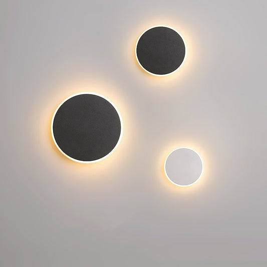 Round Led Wall Lamp Nordic Bedroom Light Bedside Lamp Simple Modern Corridor Aisle Wall Light Bulb