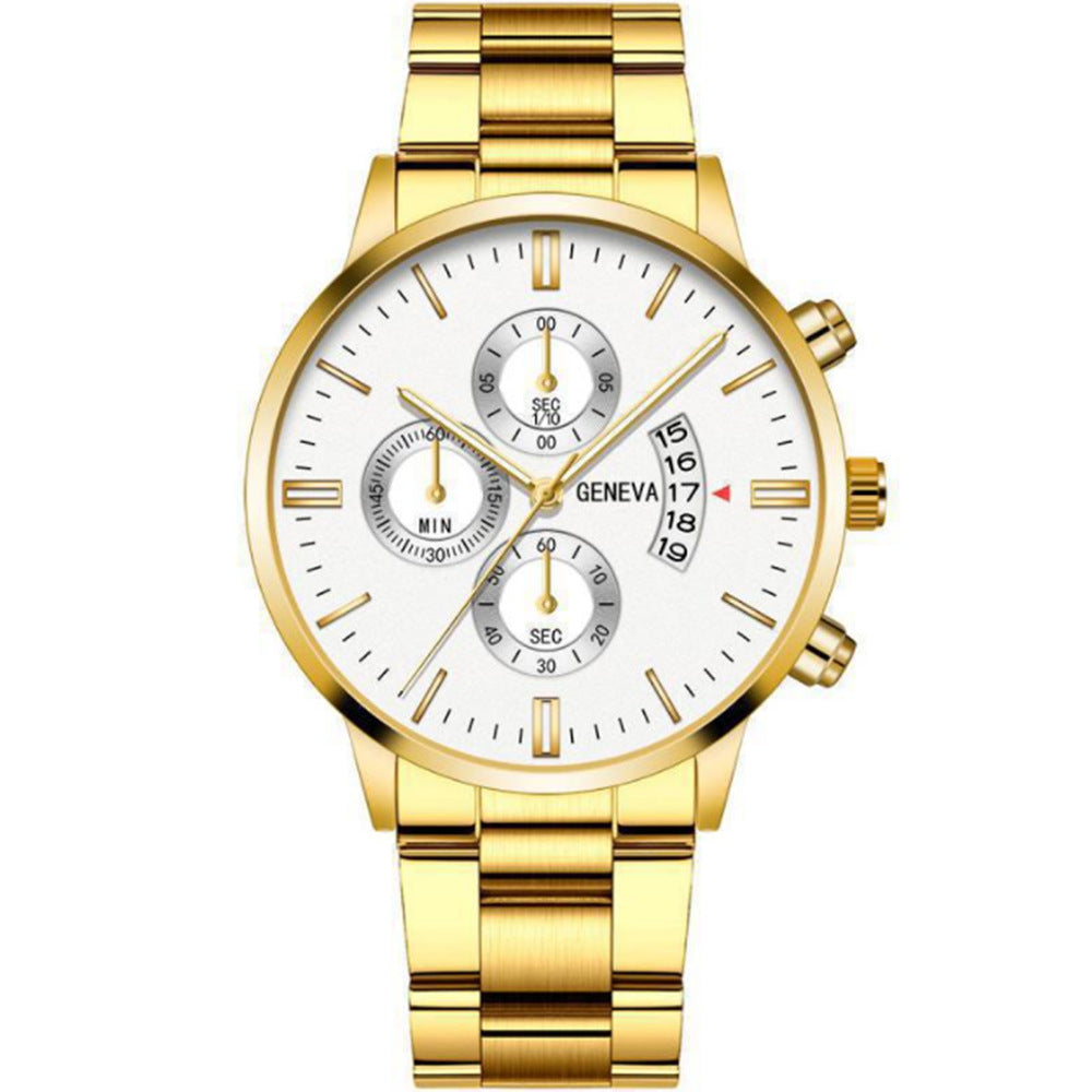 Men?s Quartz Watch ? Three-Eyed Design | Elegant & Durable Wristwatch