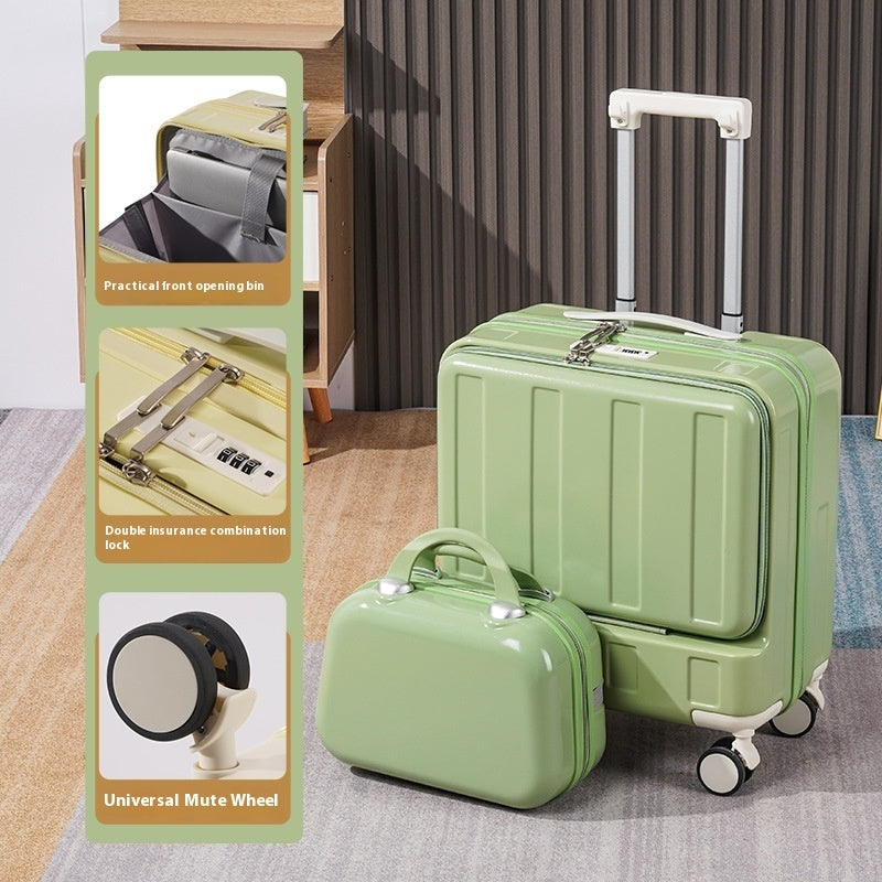 New Full-opening Multi-functional Luggage 18-inch, travel Luggage