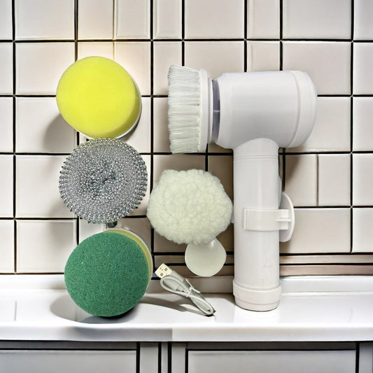 Soft-bristled wireless multi-functional electric shoe brush
