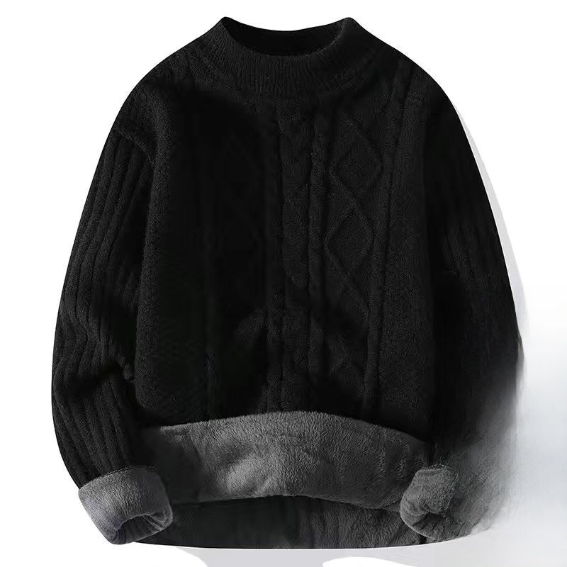 Thickened twisted woolen sweater